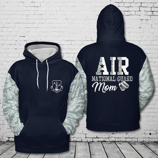 Custom Name Air National Guard Mom 3D Hoodie