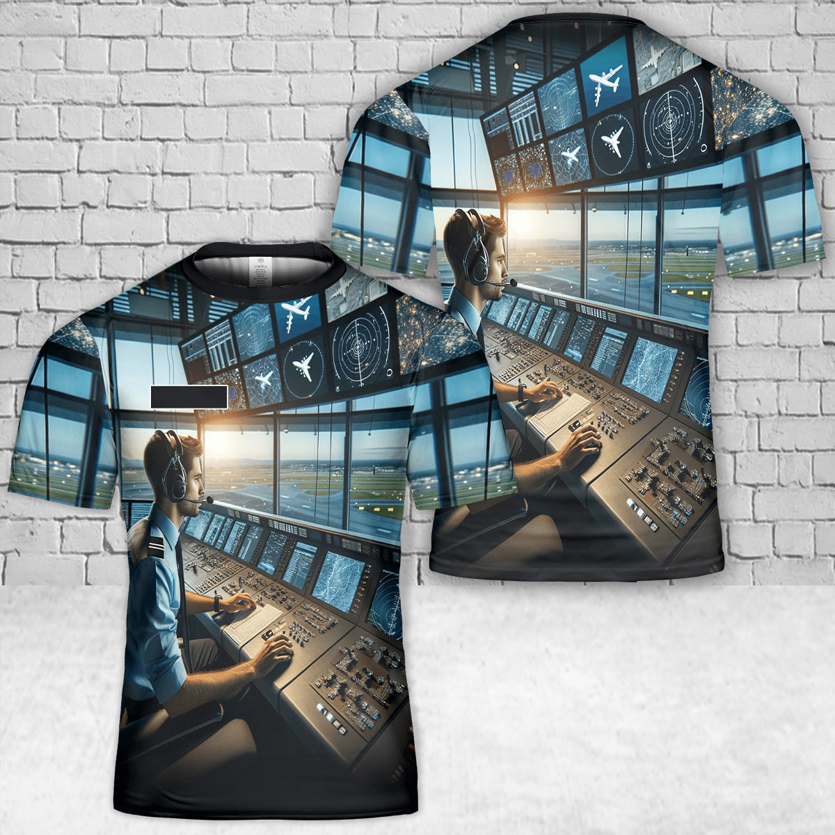 Custom Name Air Traffic Controller T-Shirt 3D