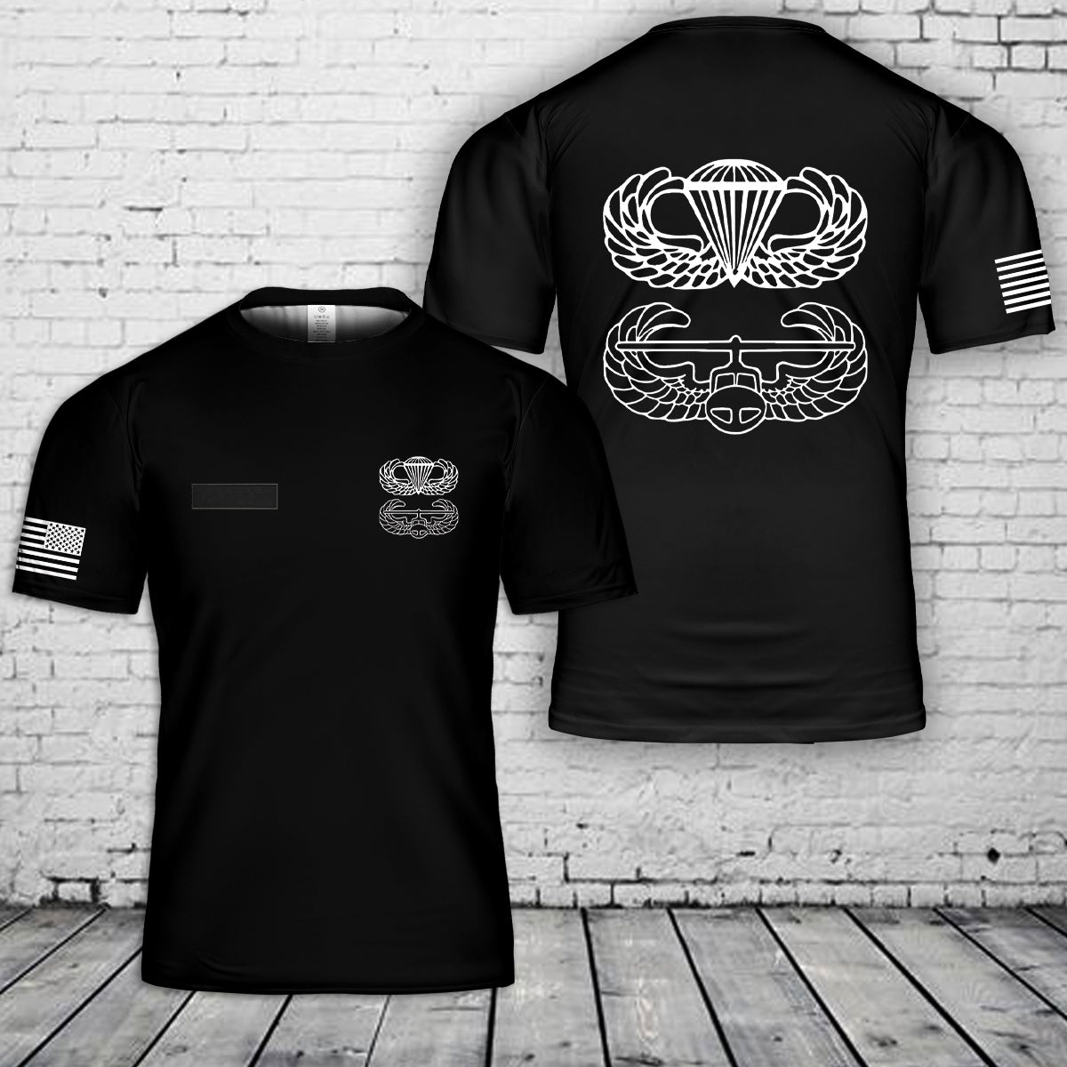 Custom Name Airborne Air Assault T-Shirt 3D