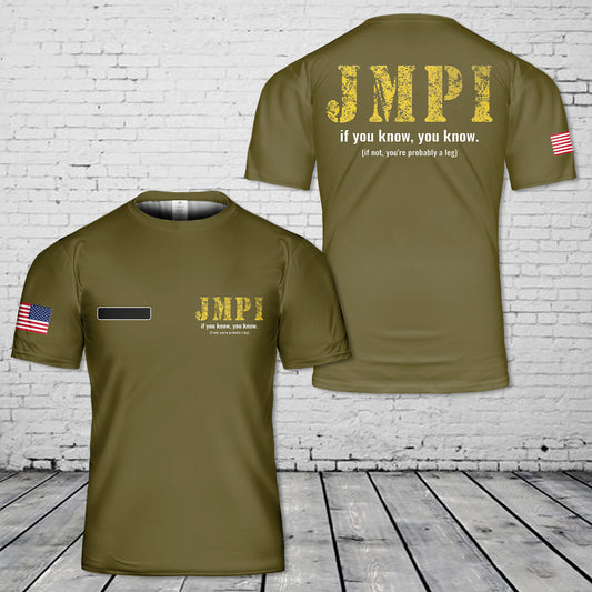 Custom Name Airborne Jumpmaster JMPI Paratrooper T-Shirt 3D