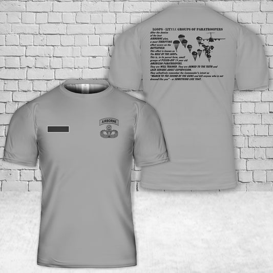 Custom Name Airborne, Rule of LGOPs T-Shirt 3D