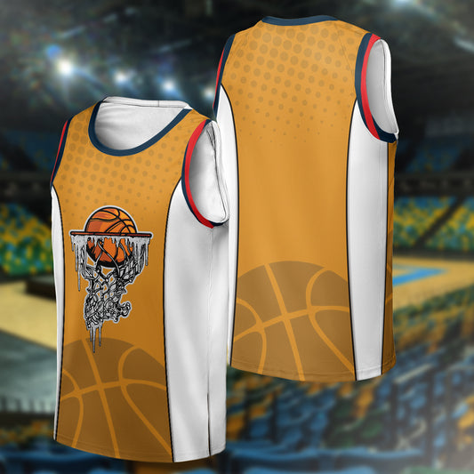 Custom Name And Number Basketball Sleeveless Jersey Tank Top