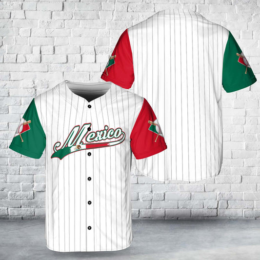 Custom Name And Number Mexico Baseball Baseball Jersey