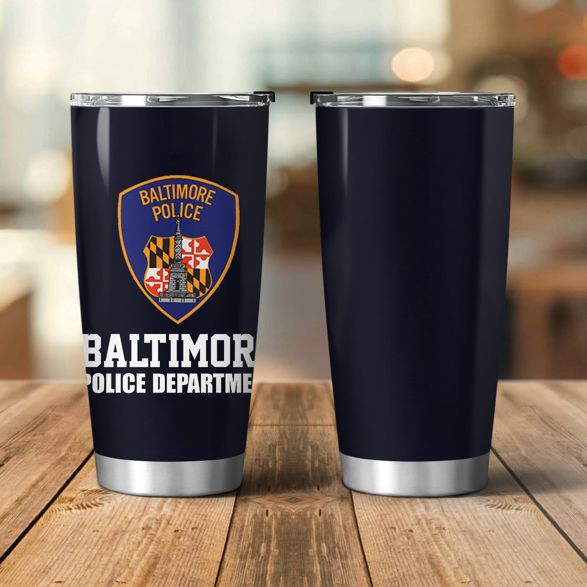 Custom Name And Rank Baltimore, Maryland, Baltimore Police Department (BPD) Tumbler 20oz