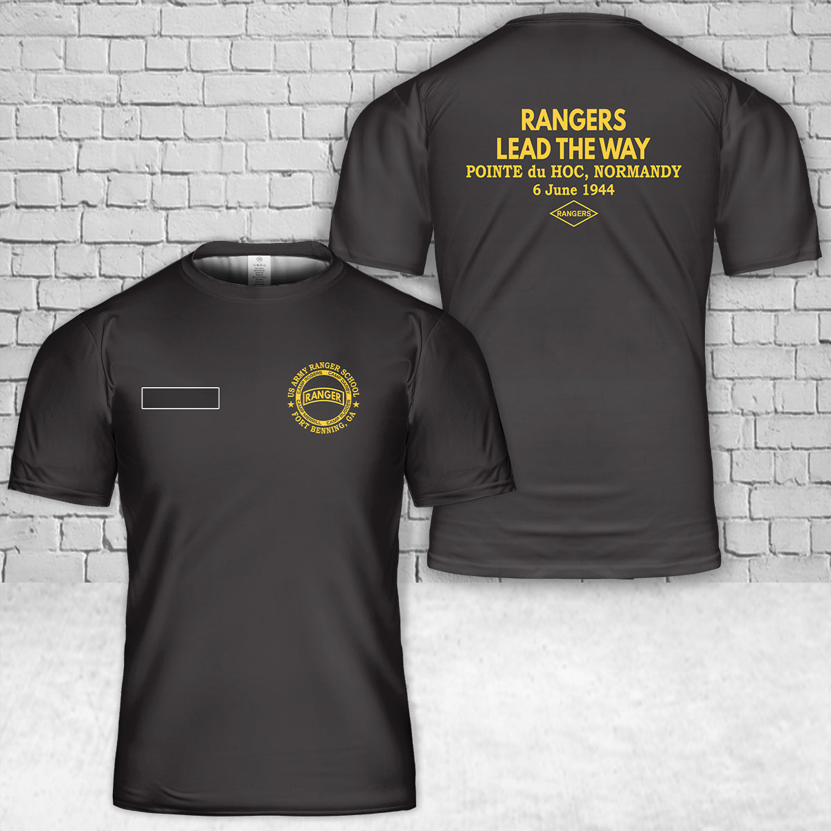 Custom Name US Army Ranger School T-Shirt 3D