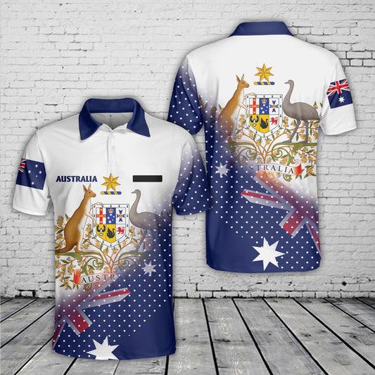 Custom Name Australia Day Polo Shirt