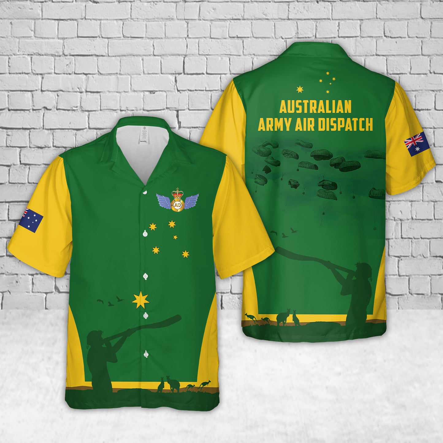 Custom Name Australian Army Air Dispatch Hawaiian Shirt