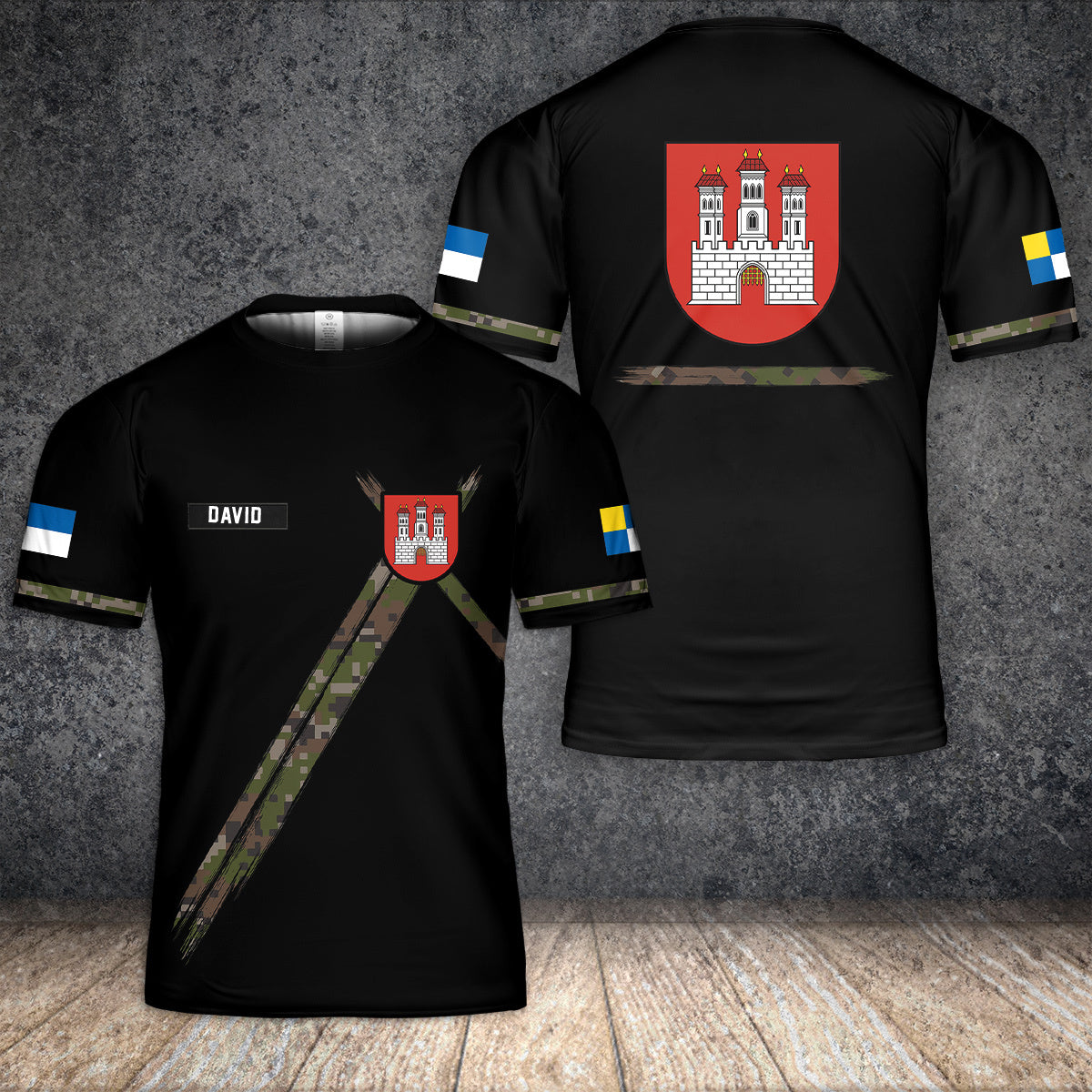 Custom Name Bratislava Slovakia 3D T-shirt