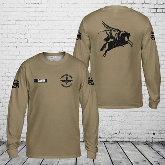 Custom Name British Army Parachute Regiment Long Sleeve Shirt