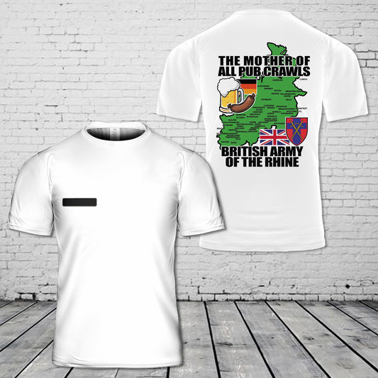 Custom Name British Army of the Rhine T-Shirt 3D