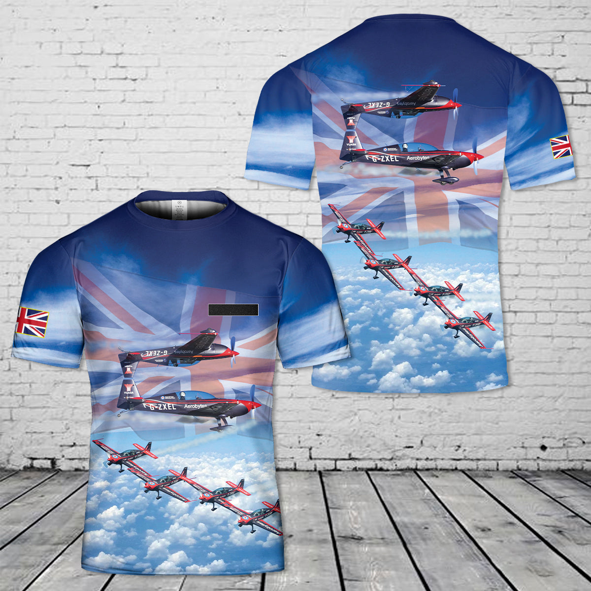 Custom Name British The Blades (aerobatic team) T-Shirt 3D