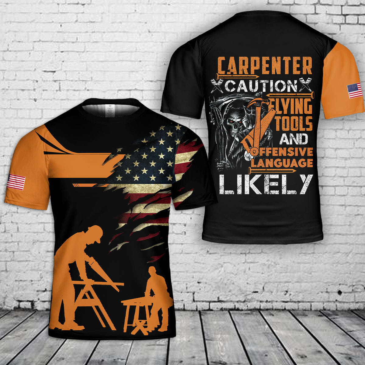 Custom Name Carpenter 3D T-Shirt