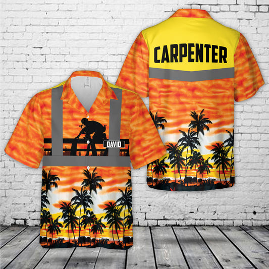 Custom Name Carpenter Hawaiian Shirt