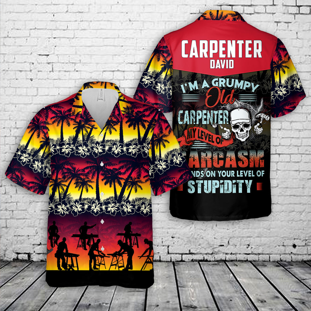 Custom Name Carpenter Hawaiian Shirt