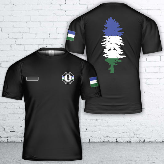 Custom Name Cascadia Disaster Corps, Cascadia Department of Bioregion T-Shirt 3D