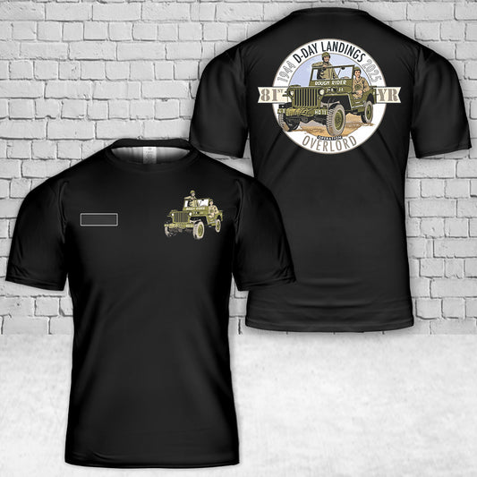 Custom Name D-Day Landings 81st Anniversary Normandy T-Shirt 3D