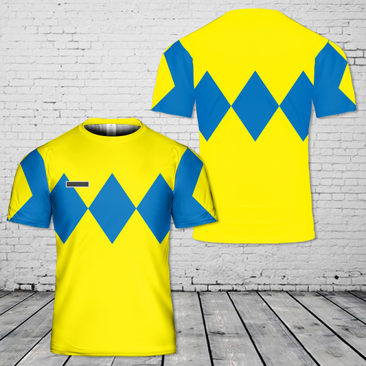 Custom Name Diamond Jockey Silks Horse Racing T-Shirt 3D