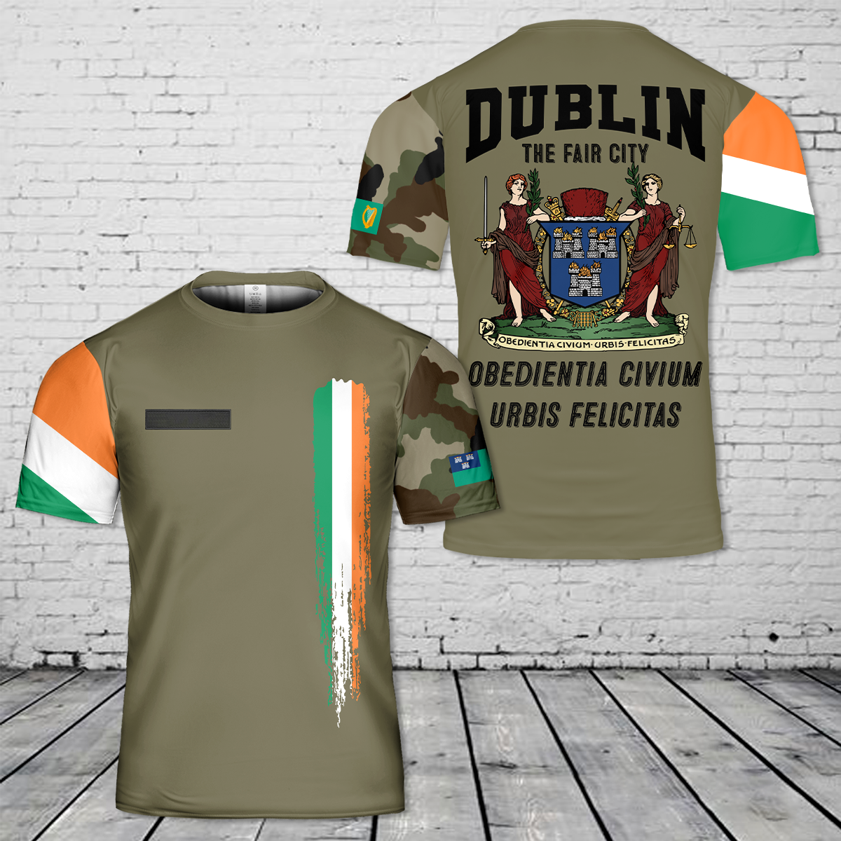 Custom Name Dublin, Ireland T-Shirt 3D