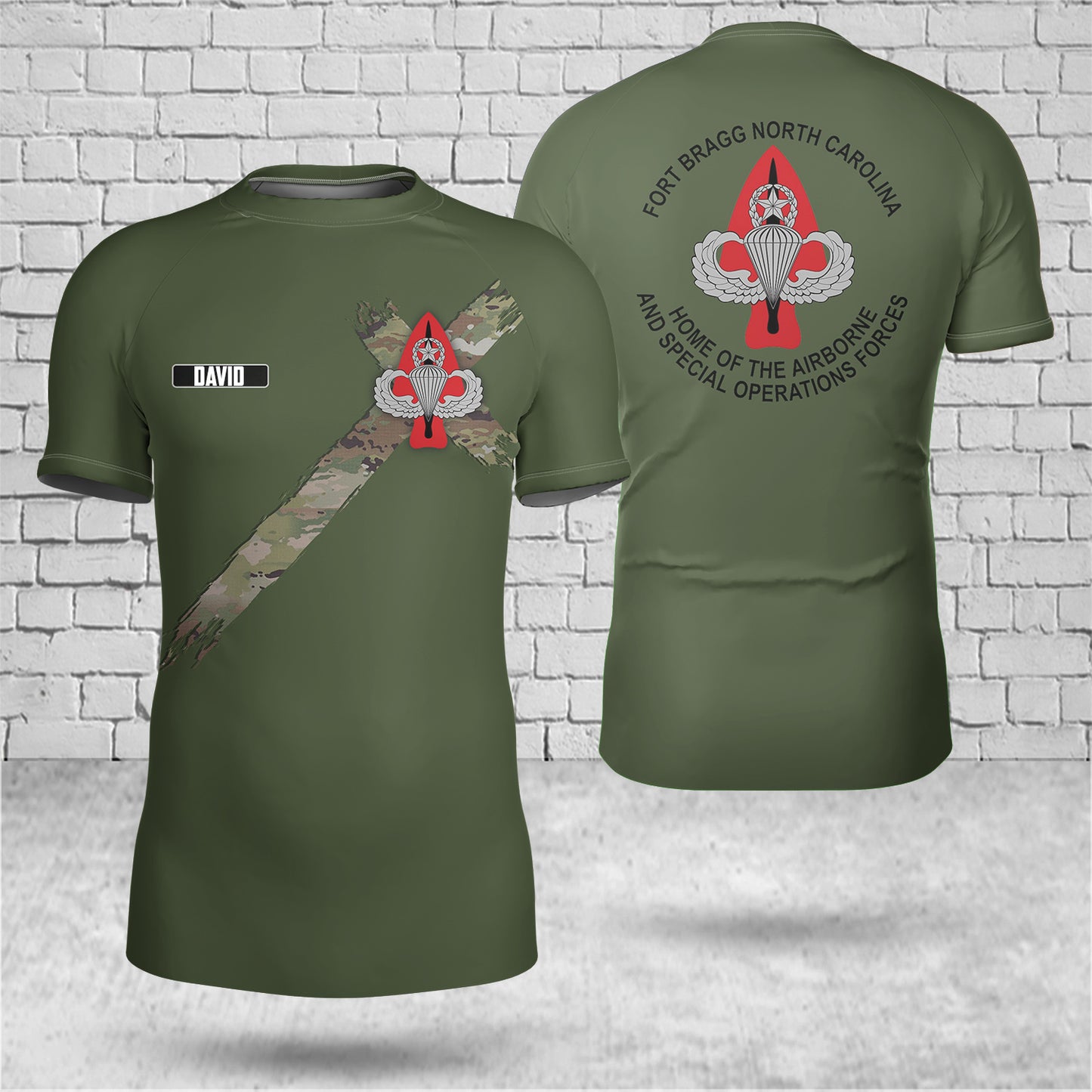 Custom Name Fort Bragg Home Of The Airborne And Special Operations Forces Short-sleeve Rash Guard