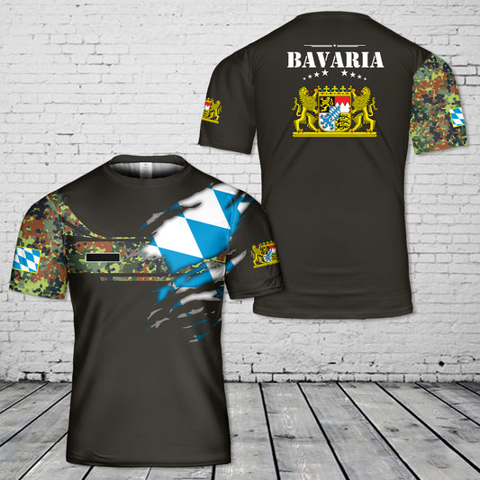 Custom Name Germany Bavaria T-Shirt 3D