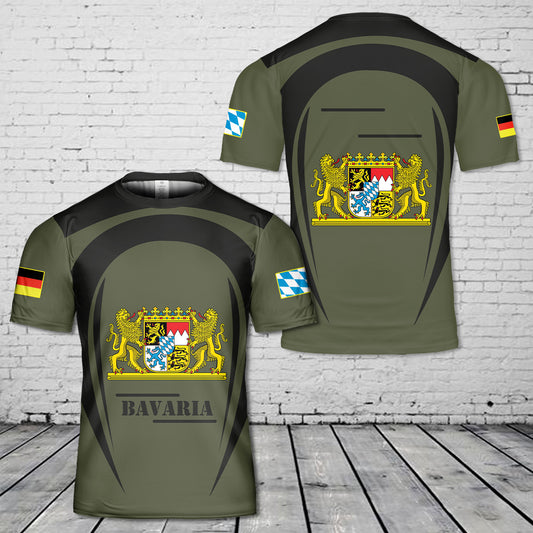 Custom Name Germany Bavaria T-Shirt 3D