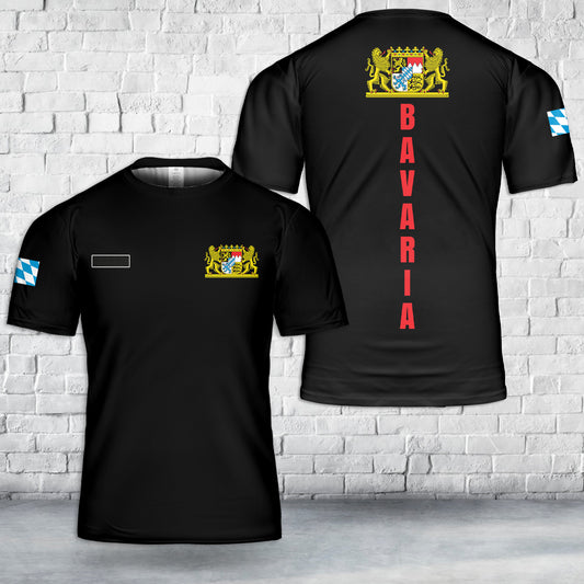 Custom Name Germany Bavaria T-Shirt 3D