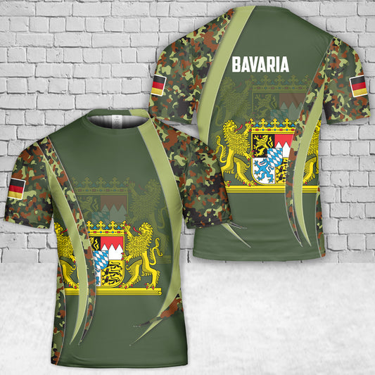 Custom Name Germany Bavaria T-Shirt 3D