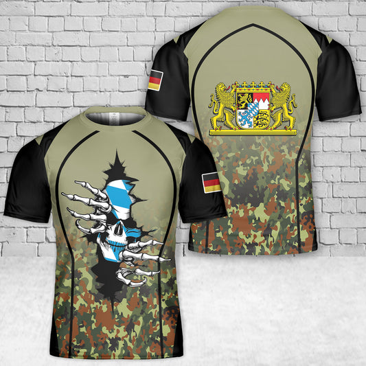 Custom Name Germany Bavaria T-Shirt 3D