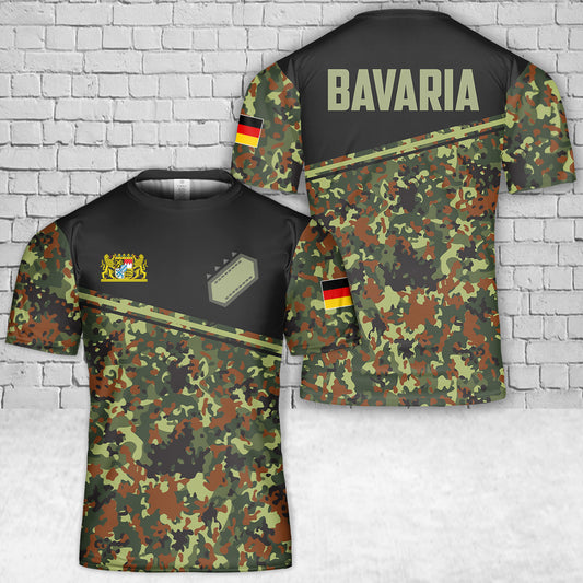 Custom Name Germany Bavaria T-Shirt 3D