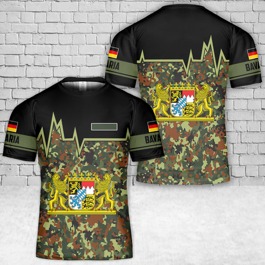 Custom Name Germany Bavaria T-Shirt 3D