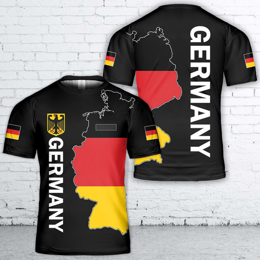Custom Name Germany Flag T-Shirt 3D