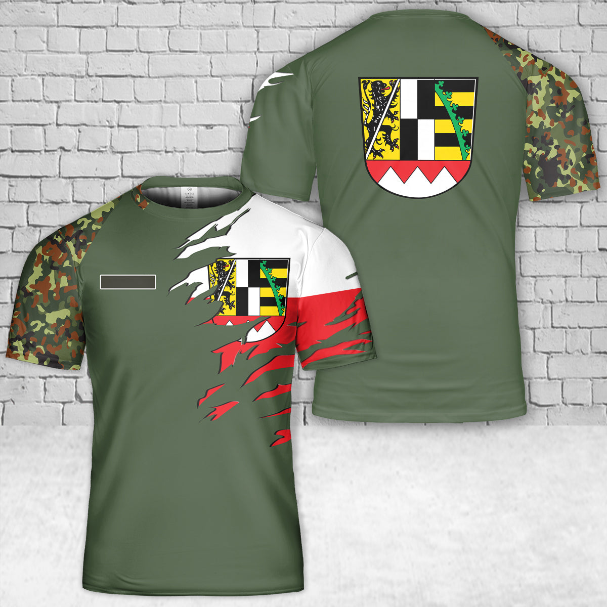 Custom Name Germany Upper Franconia Oberfranken T-Shirt 3D