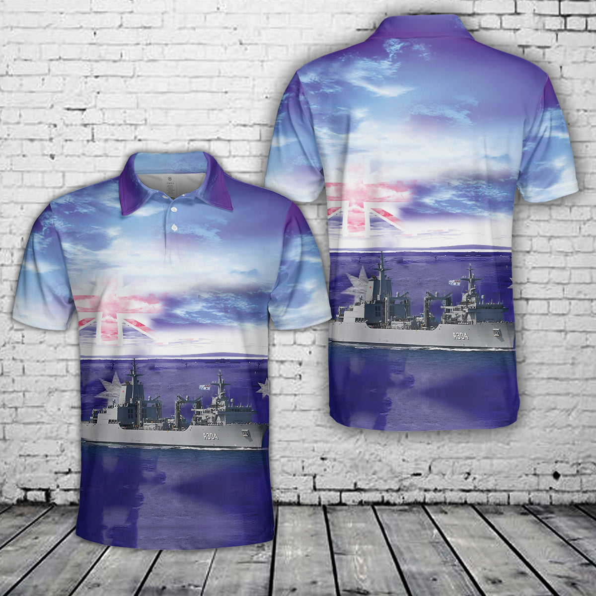 Custom Name HMAS Stalwart (A304) Polo Shirt