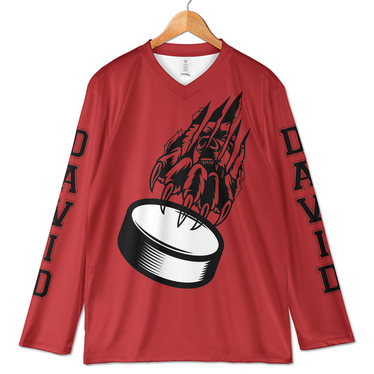 Custom Name Hockey Scratch AOP Hockey Jersey