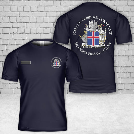 Custom Name Iceland Crisis Response Unit T-Shirt 3D