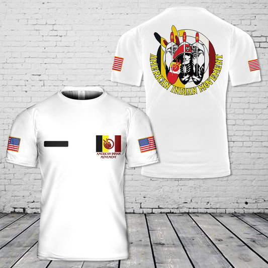 Custom Name Indian Movement Native American T-Shirt 3D