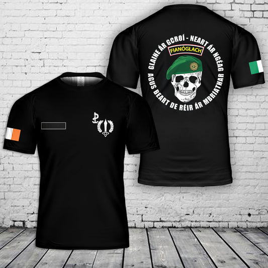 Custom Name Ireland ARW Army Ranger Wing Irish Special Forces T-Shirt 3D