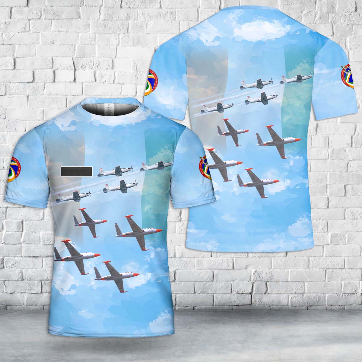 Custom Name Irish Air Corps Silver Swallows Aerobatic flight display team T-Shirt 3D