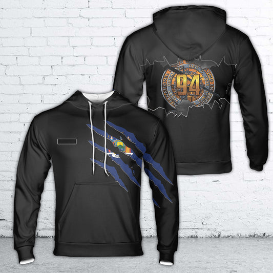 Custom Name Local 94 Operating Engineers New York Hoodie 3D