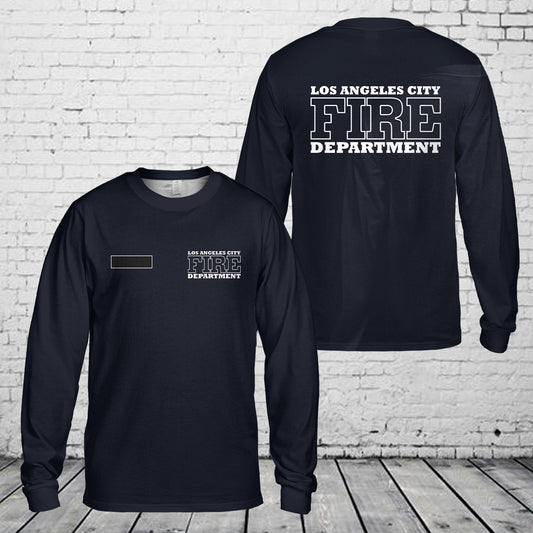 Custom Name Los Angeles City Fire Department AOP Long Sleeve Shirt