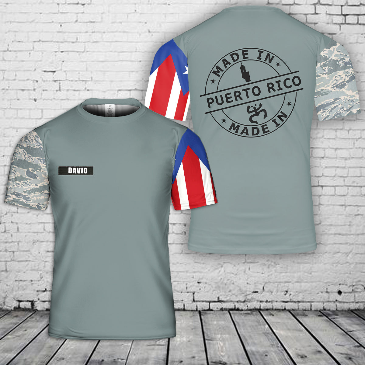 Custom Name Made in Puerto Rico 3D T-Shirt