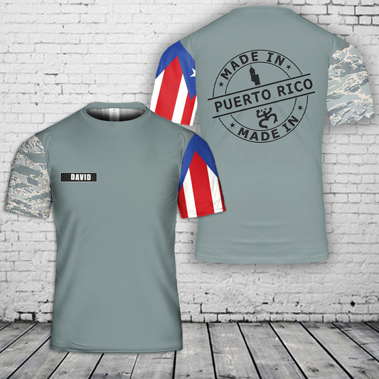 Custom Name Made in Puerto Rico 3D T-Shirt
