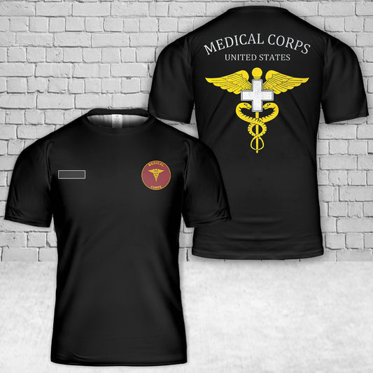 Custom Name Medical Corps (MC) T-Shirt 3D