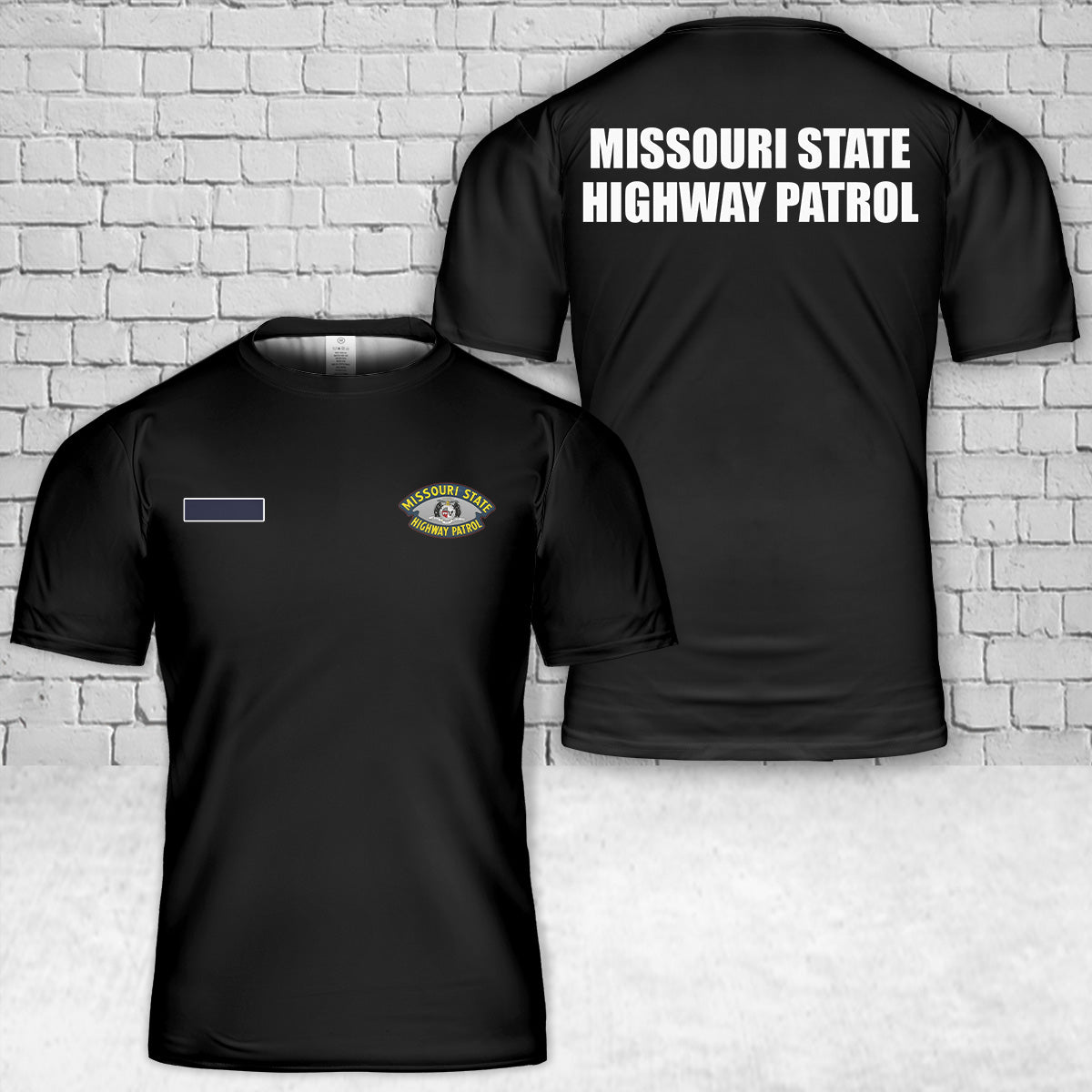 Custom Name Missouri State Highway Patrol T-Shirt 3D