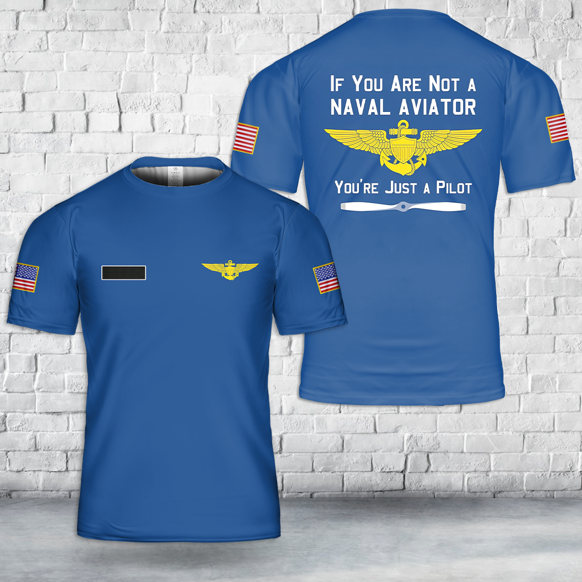 Custom Name Naval Aviator T-Shirt 3D
