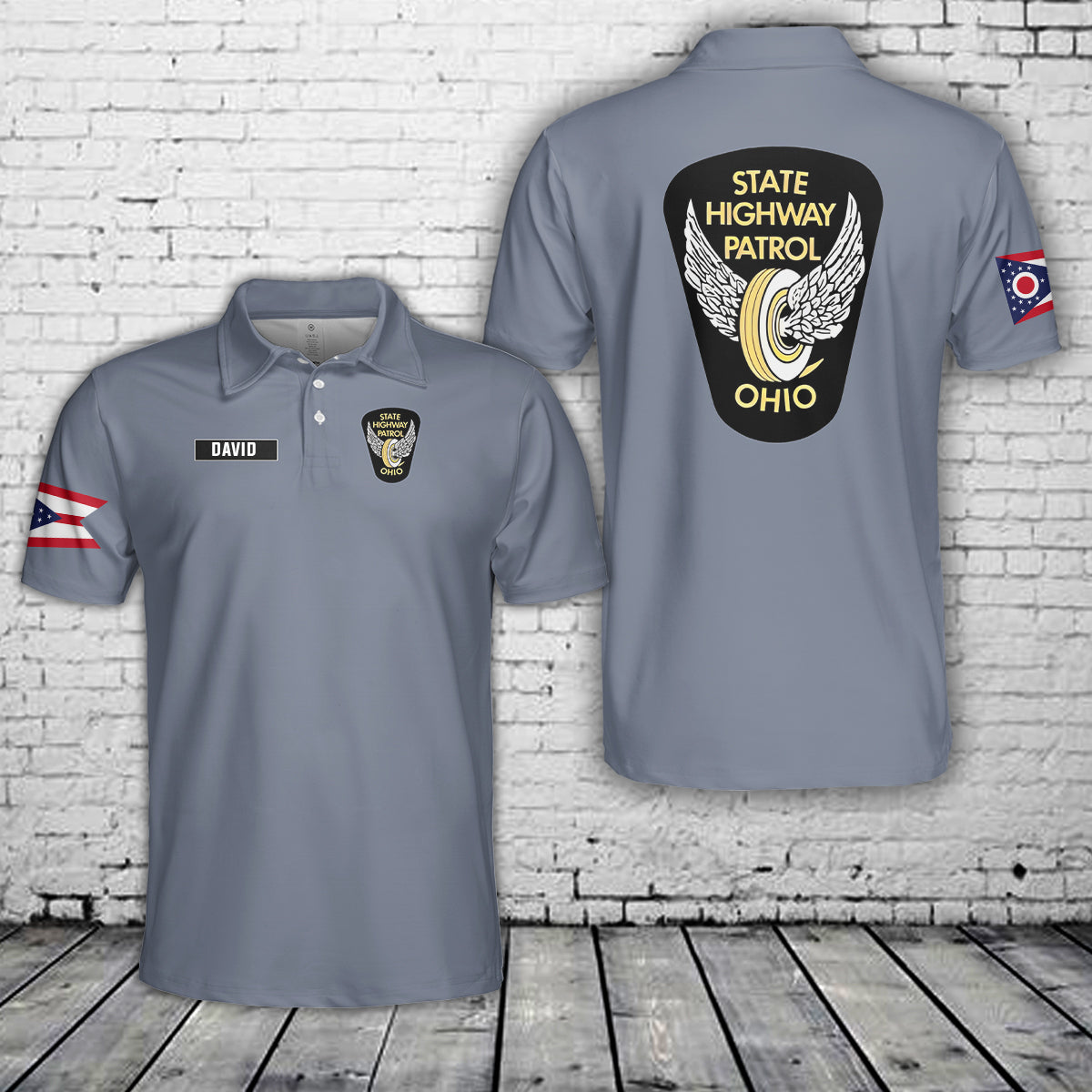 Custom Name Ohio State Highway Patrol Polo Shirt