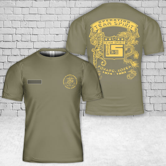 Custom Name Operation Team Spirit Republic of Korea T-Shirt 3D