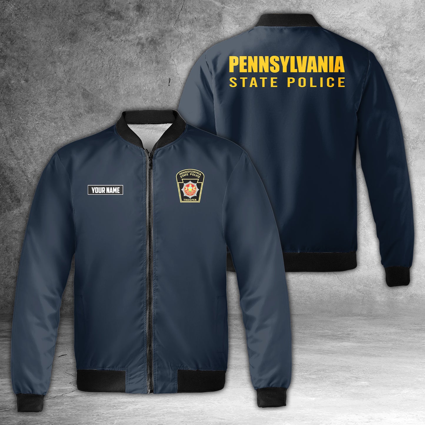 Custom Name Pennsylvania State Police Bomber Jacket