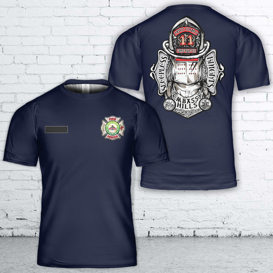 Custom Name Port Richey, Florida, Pasco County Fire Rescue - Station 11 T-Shirt 3D