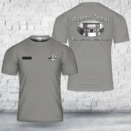 Custom Name Quakertown Masonic Temple T-Shirt 3D